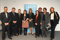 The Hull team with Sarah and Eugenie