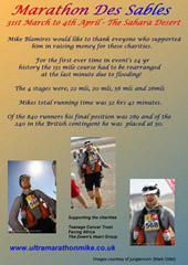 Mike Blamires Runs Marathon Des Sables for TCT